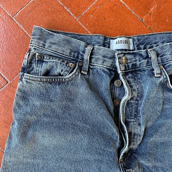 AGOLDE Jeans Fen High Rise Relaxed Tapered Jean in Highway Size 27 - Picture 2 of 7